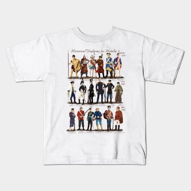 Historical Hetalia V.2 Kids T-Shirt by Silentrebel